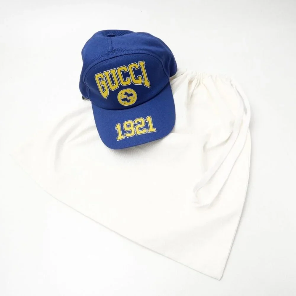 Gucci Hat M Gregoire Cap Size M 58 Interlocking G Logo 1921 - Picture 2 of 10